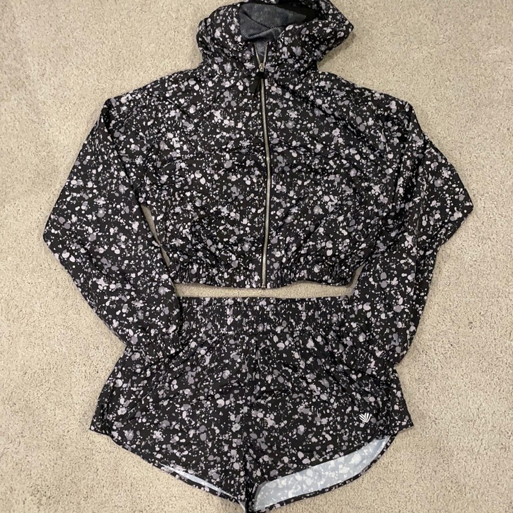Forever 21 matching set. Splattered paint windbreaker sets.